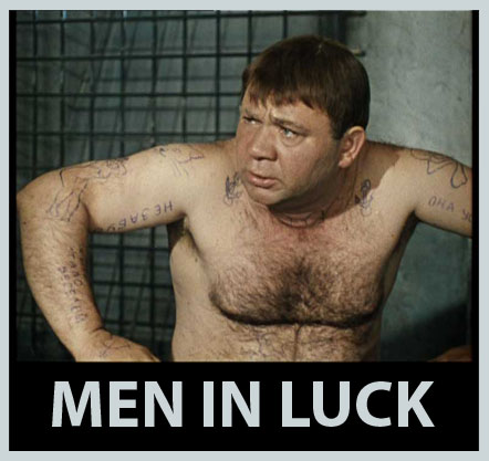 men in luck